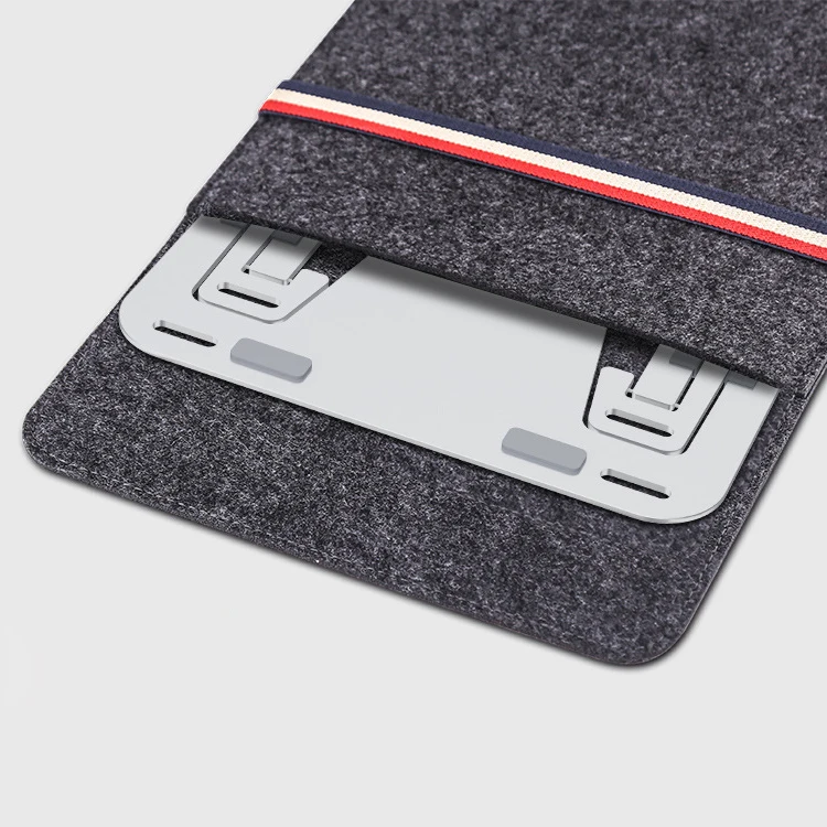 Custom Logo Aluminum Alloy Metal Notebook Holder Ergonomic Angle Adjustable Desk Support Metal Folding Portable Laptop Stand