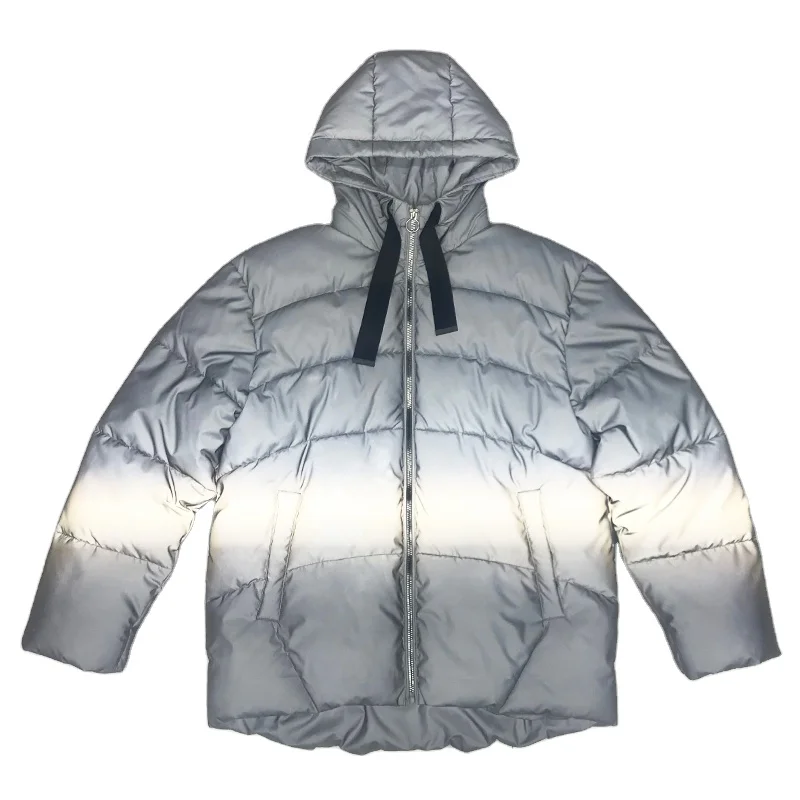 Custom ladies tops clothes classic reflective coat wind breaker jacket women korean jacket for women