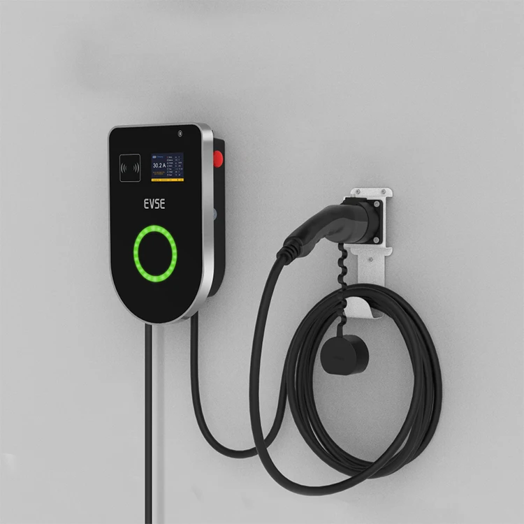 32A 1 Phase 7Kw AC EV Smart Home Wall Charger, Type 1 2 AC EV Charging Station,16 Amp 11KW 22KW Evse Wallbox