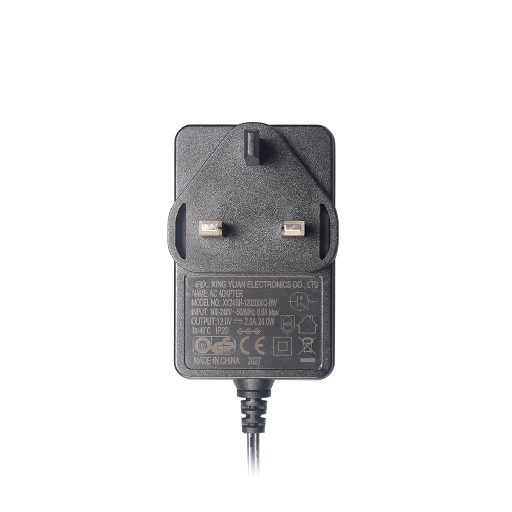 Approval ERP II CE UK Plug 12V Ac Dc Adaptor 24W Power Adapter 12V Adapter UK Adapter Plug Power