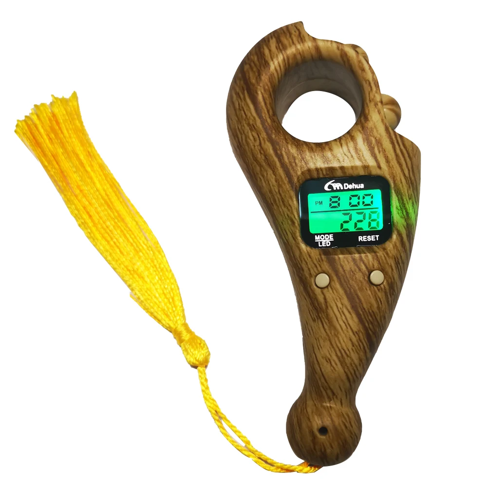  Время часы LED свет Рамадан подарок с молитвенными бусинами исламский Tasbih цифровой светодиодный электронный четки мусульманский Tasbeeh Палец