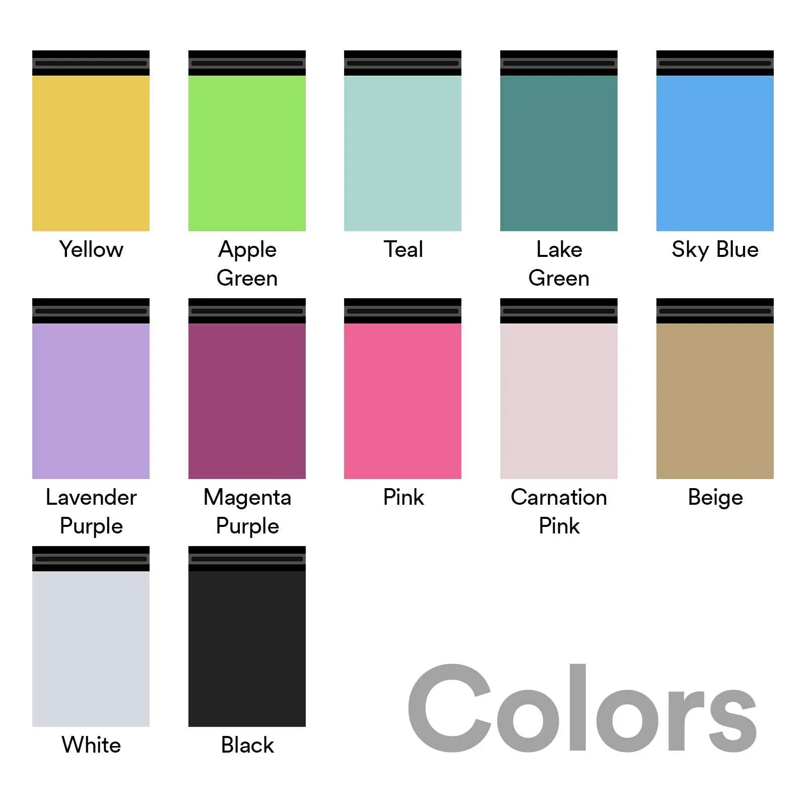 Adhesive Tear Resistant Mailing Bags for Clothing Custom Yellow Plastic Courier Eco-friendly Shipping Packaging Clothing Bag