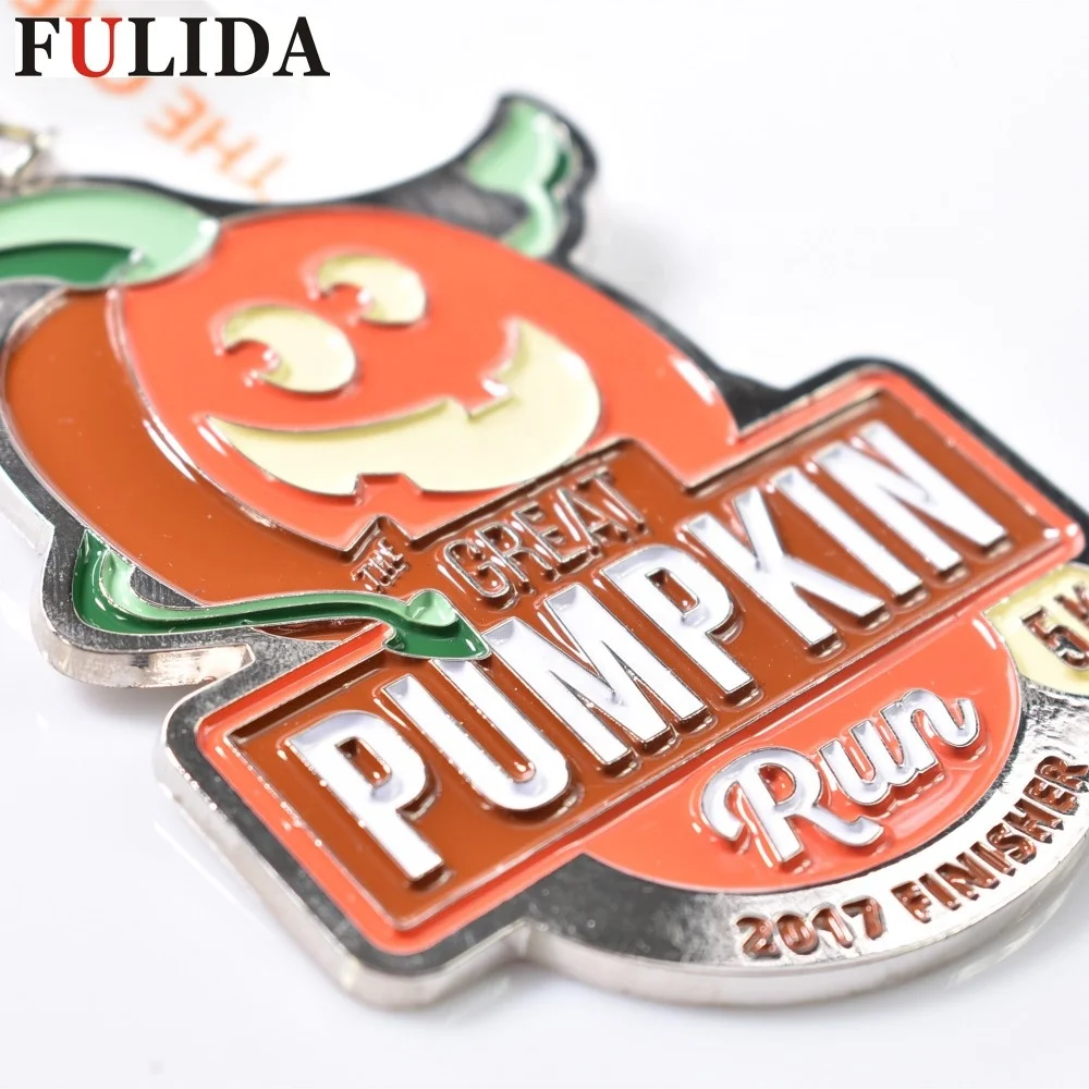 Customized half marathon 5k running magnet medal