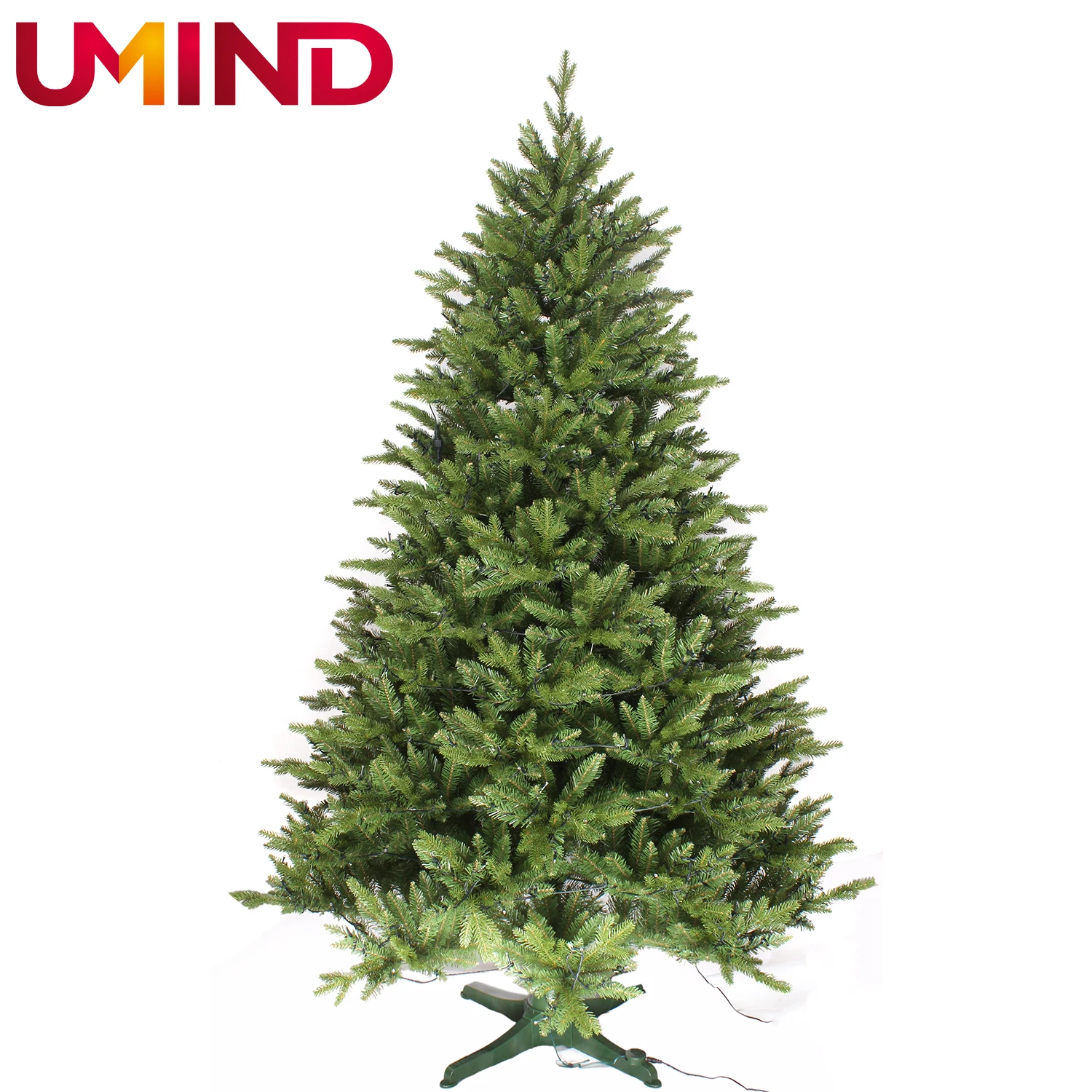 
5FT LED Lighting PVC+PE Mixed Decoration Hinged Artificial Christmas Tree 