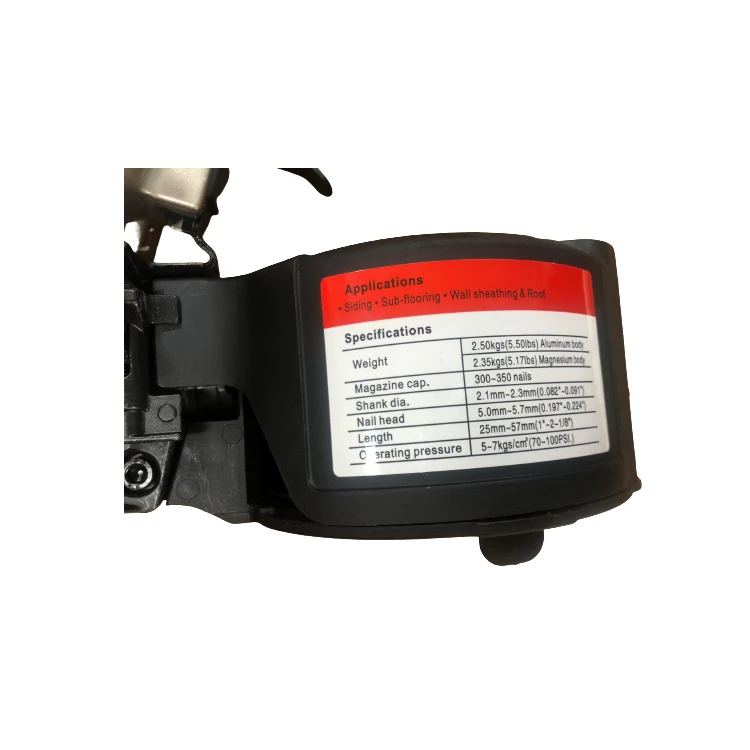 Промышленный пневматический пистолет для гвоздей CN57 2 дюйма максимальная длина катушки гвоздь сварочного каркаса