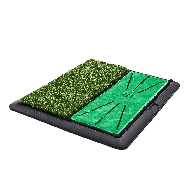 Factory Custom 35*45cm Auxiliary Line Golf Swing Training Mat Portable Simulator Outdoor Exercise Golf Hitting Mat