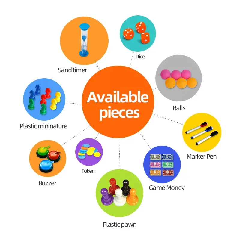 Wholesale printing customized bloodborne patchwork taboo  muerte tabletop miniatures minute to win it board game