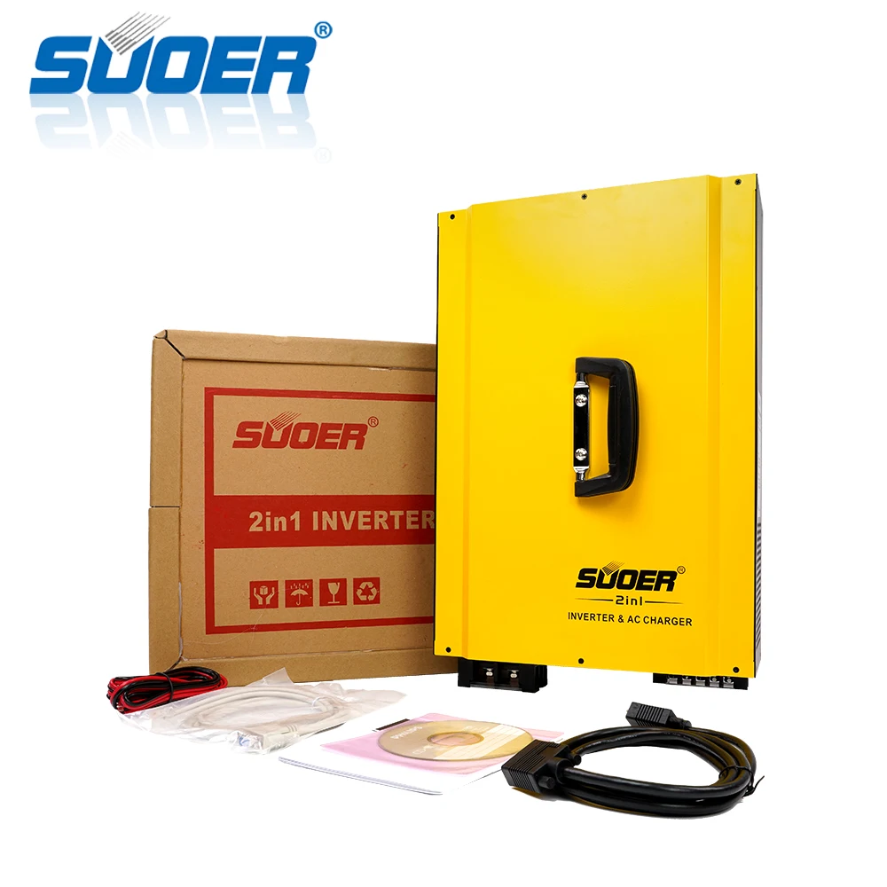 Brand new 2 in 1 Suoer 5kw pure sine wave power inverter hybrid solar energy inverter