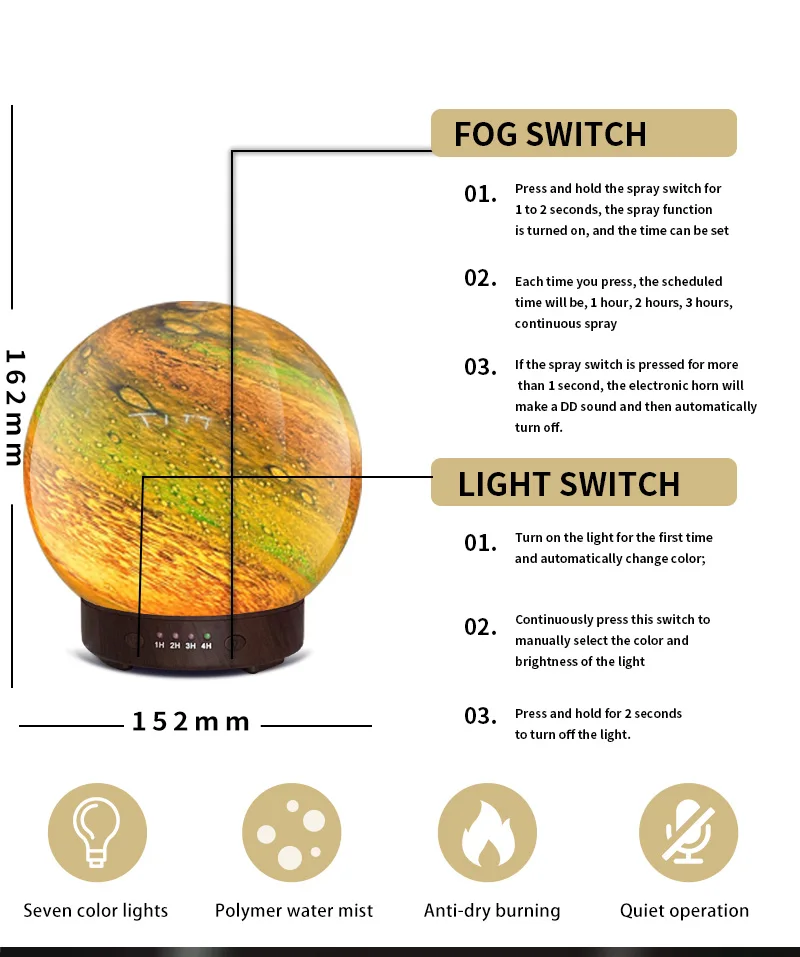 heat lighting aroma dimming bedside diffuser di aromi bulb aroma diffuser essential products air duct diffuser humidifiers