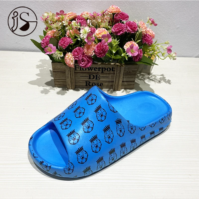 Custom EVA slippers simple prints colorful lion king couple outdoor yeezy slides men casual slippers