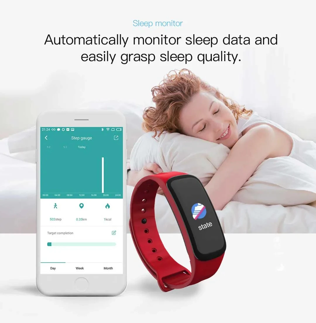 Cheap Sport Waterproof Fitness Watch Smart Bracelet For C1plus Smart Watch
