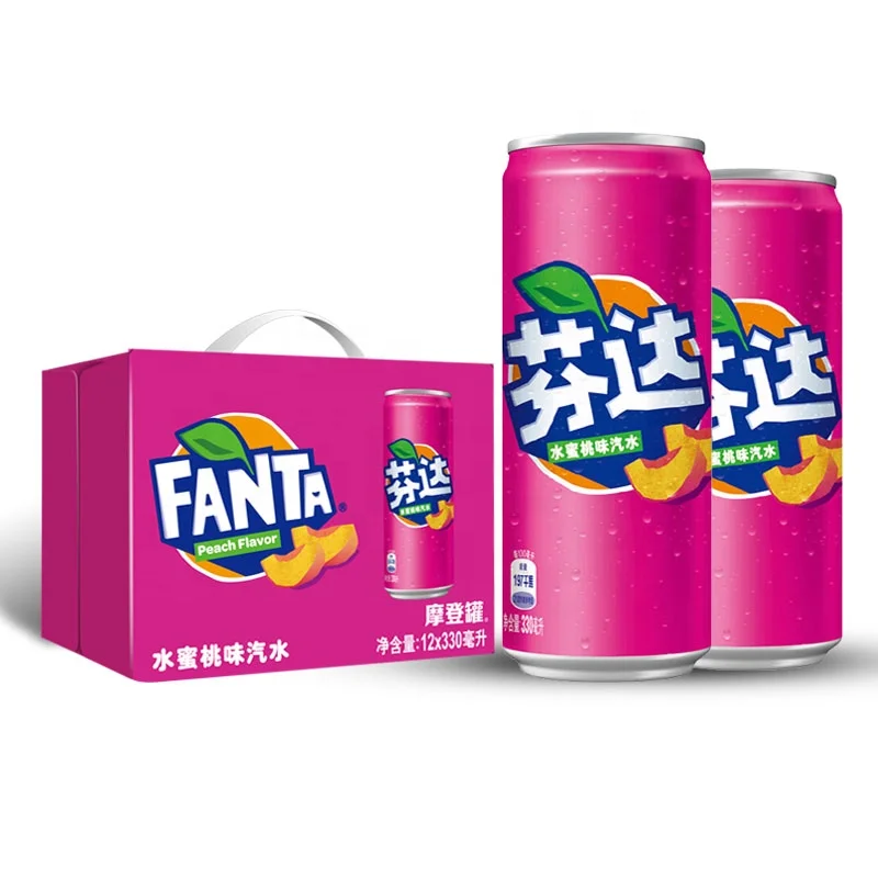 Китай Fanta банка с персиковым вкусом 330 мл Лидер