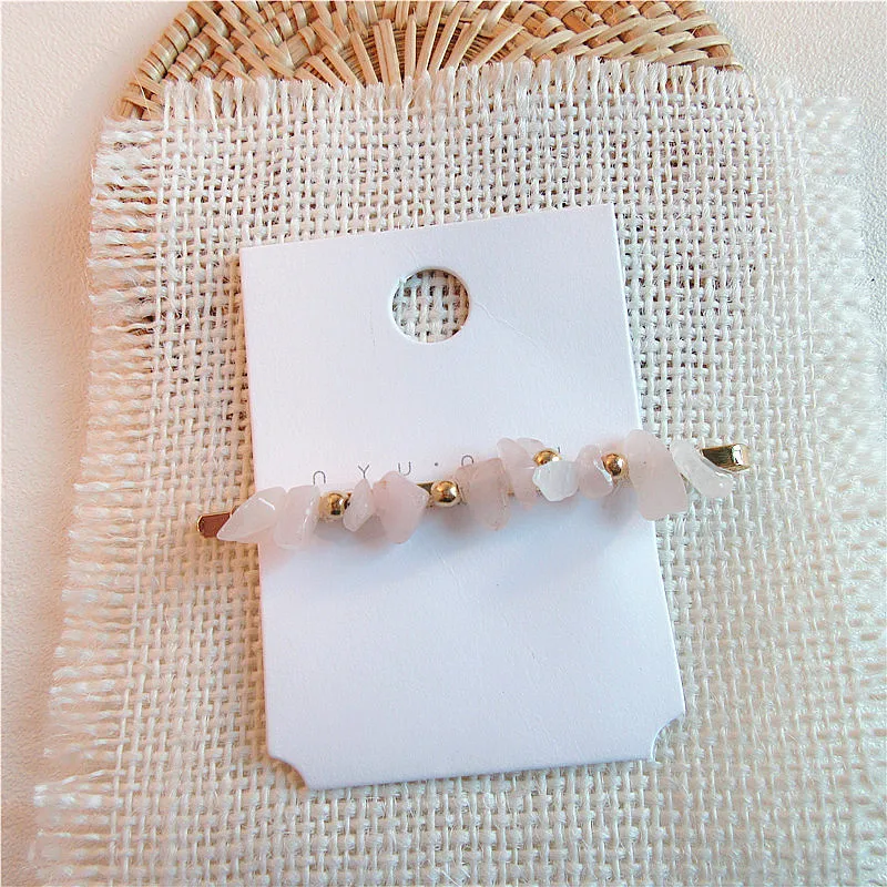 CLARMER  New Women Fashion Stone Hair Clip Hair Accessories Colorful Elegant Hair Clips