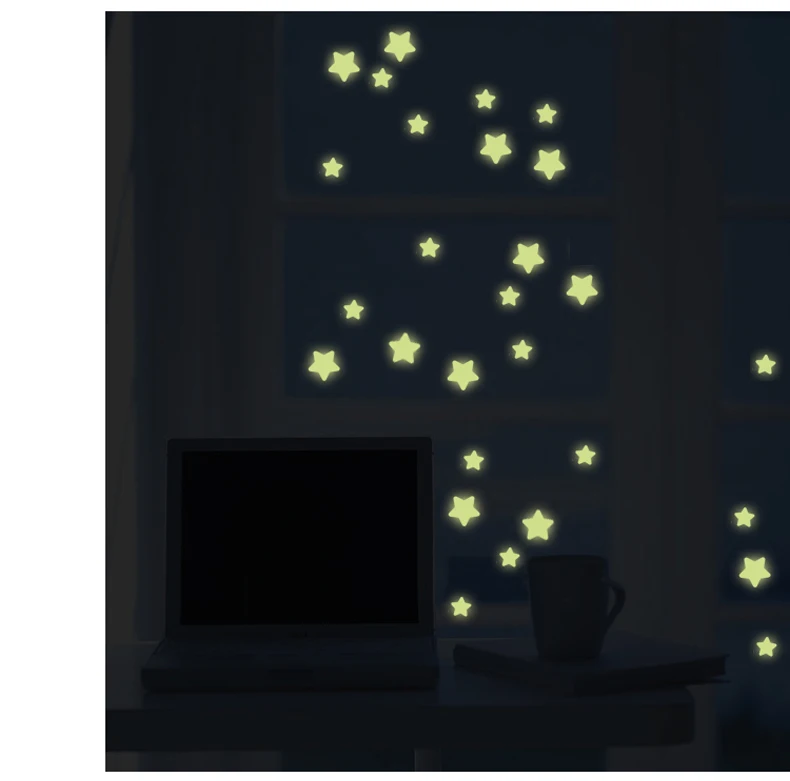YIYAO Glow in The Dark Stars Planets Ceiling Wall Stickers Solar System Luminous Stickers