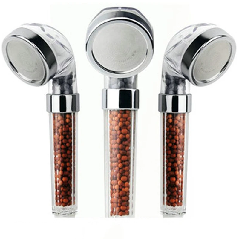 Tourmaline stone filter high pressure SPA massage rainfall filter shower head