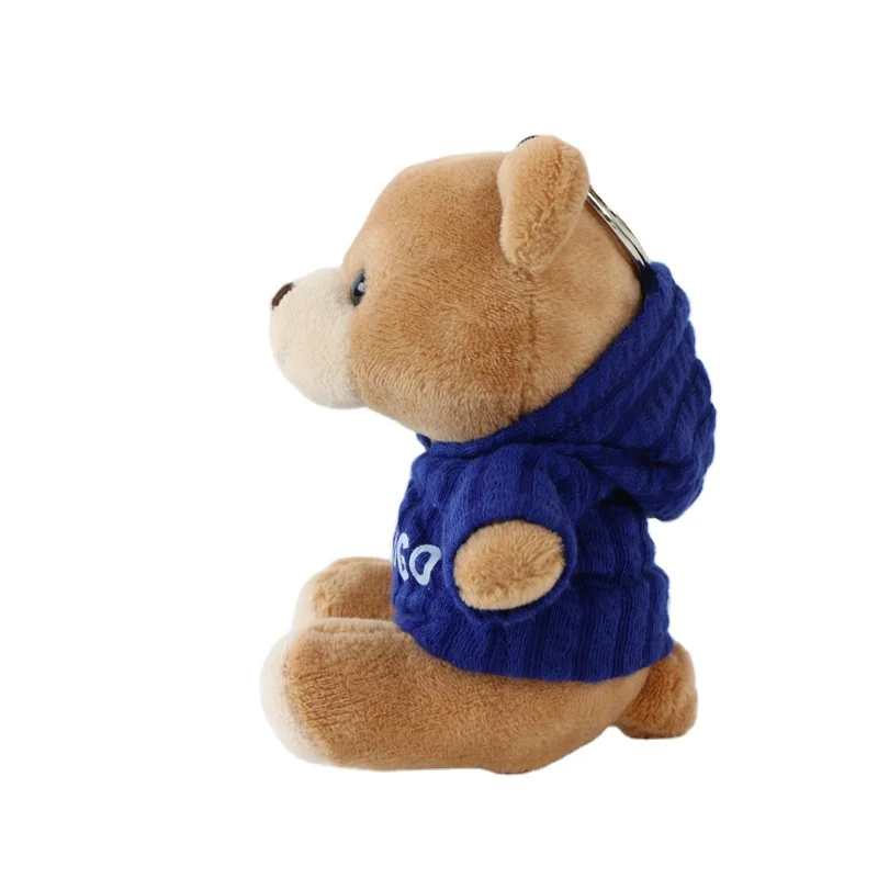 Customised Logo Child Plush Toy gift stuffed Teddy Bear With T-shirt High Quality plush keychain Teddy Bear Stuffed animal toy