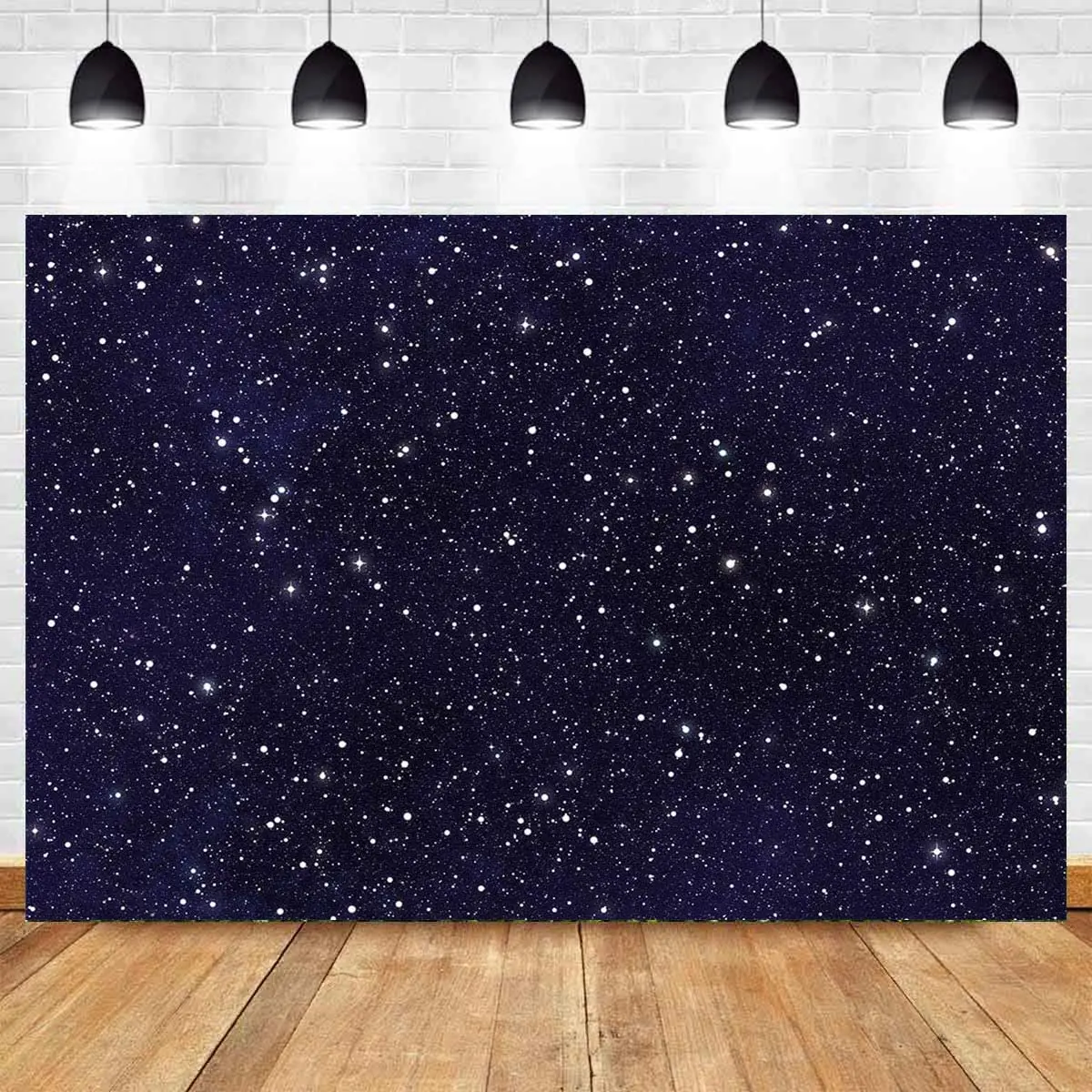 Night stars background cosmic space theme starry photography background galaxy stars children boy 1st birthday party photo