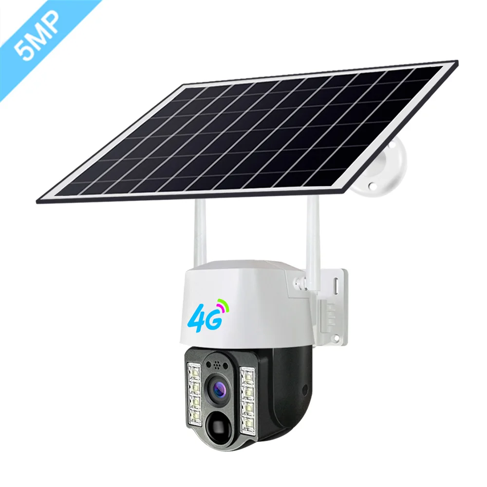 Новинка V380 беспроводная уличная камера IP66 3MP на солнечной батарее H.265 Солнечная энергия CCTV IP PTZ