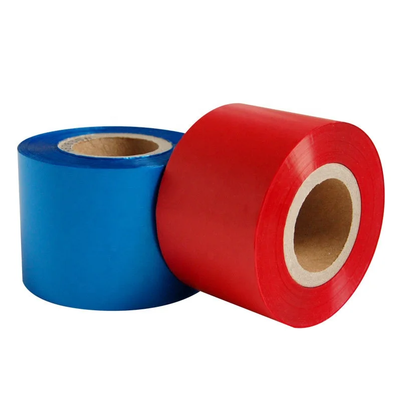 2023 wash care resin ribbon for satin ribbon Textile Ttr Printing Machine Supplier white gold thermal transfer satin ribbon
