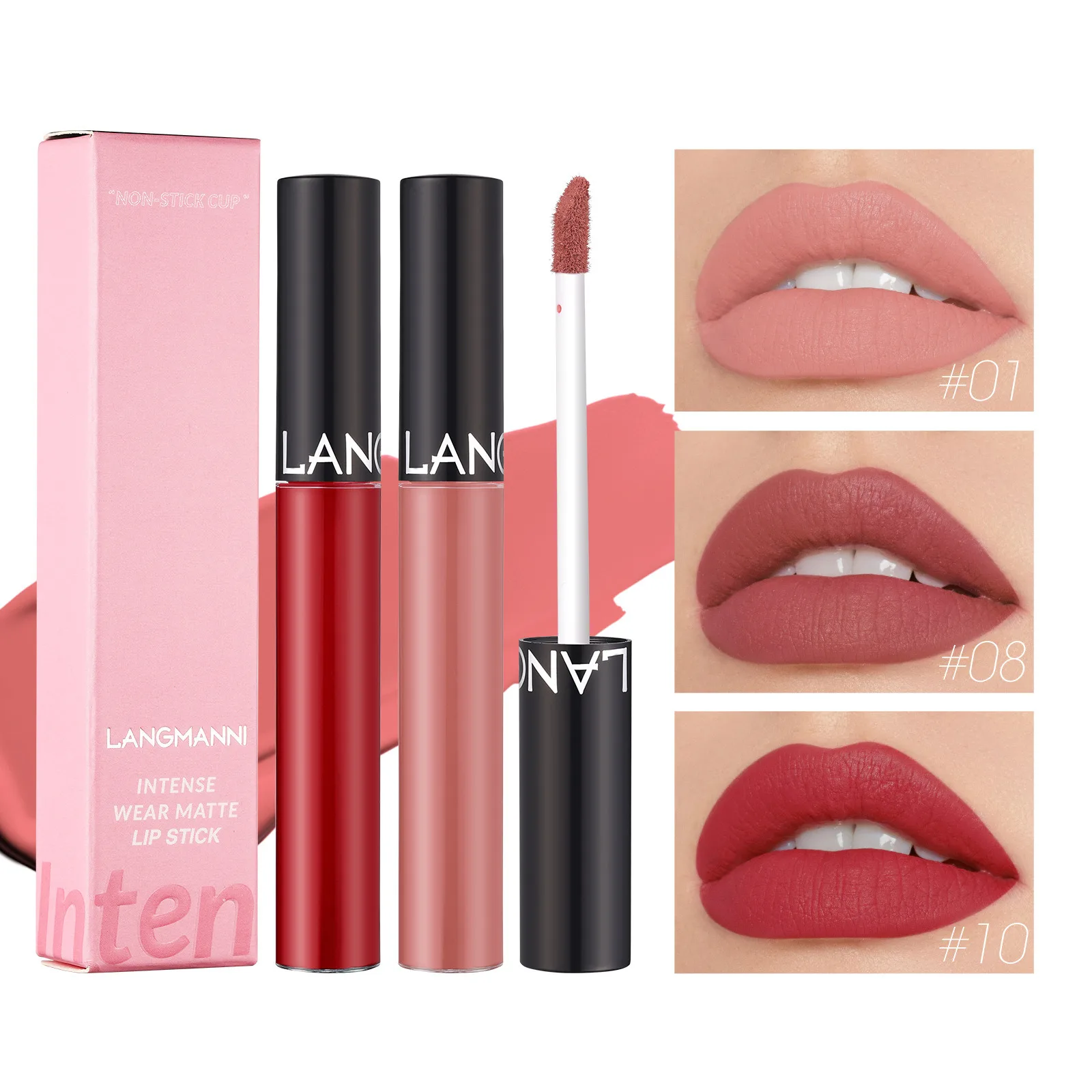 Hot Sale  langmanni Matte Moisturizing Lip  Sharpener Lipliner Pencil  Lipstick Lasting Waterproof Lip Liner makeup12colour