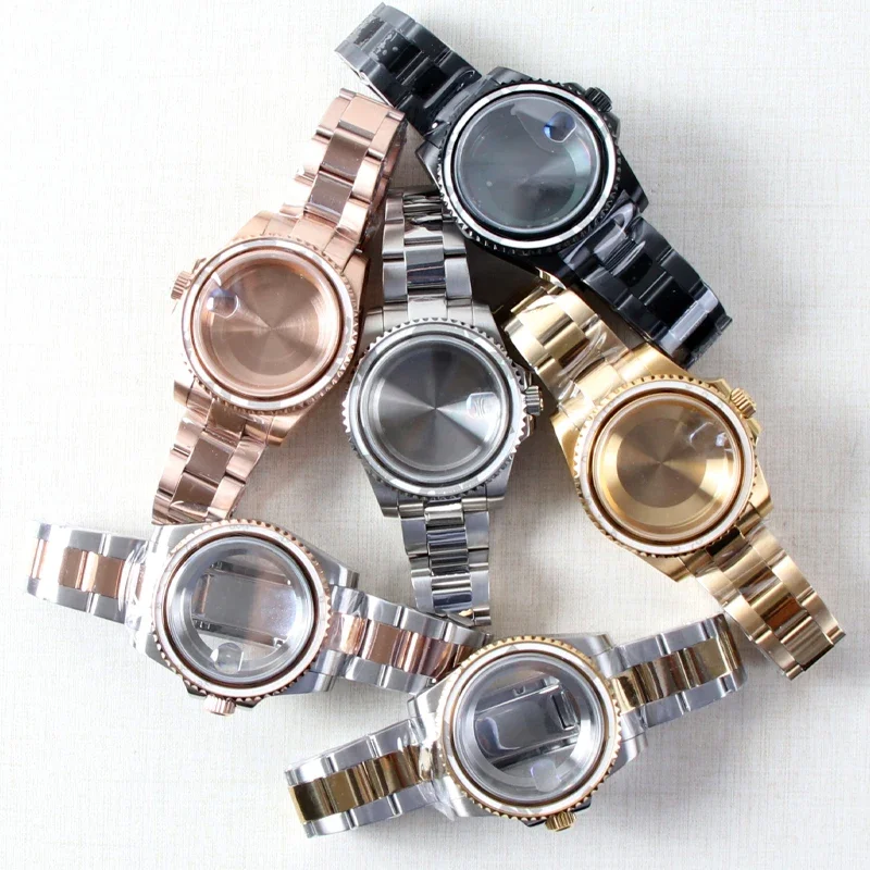 40m Watch Case NH35 For For Mods NH35 NH36 NH34 Movement Watch Case Fit 28.5mm With Band Dial Bezel Accessories