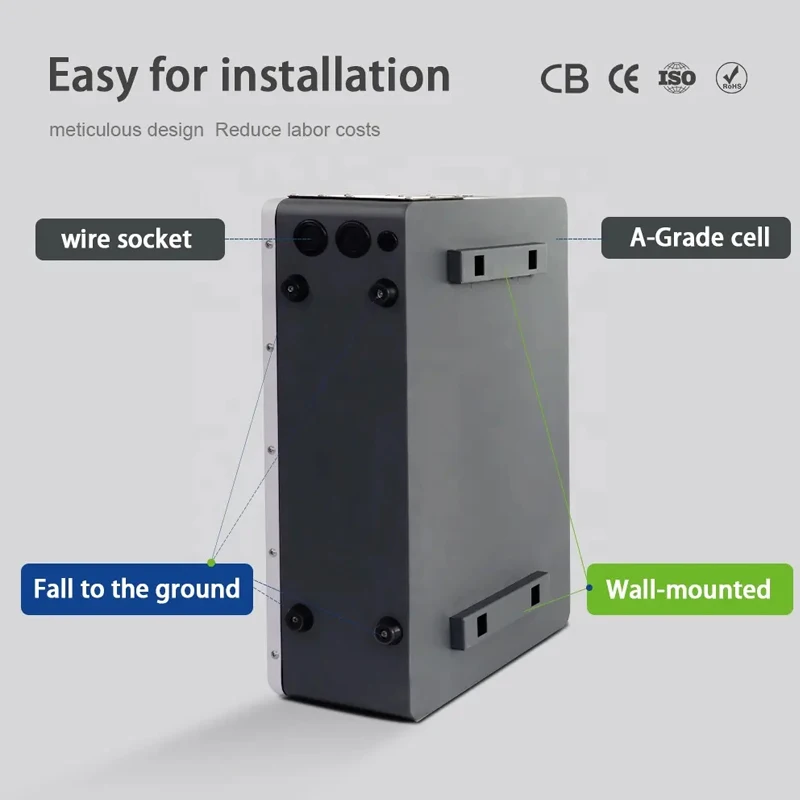 Deep Cycle Graphene Battery Pack 48V Lithium Ion Battery Solar Storage Telecom Backup Battery