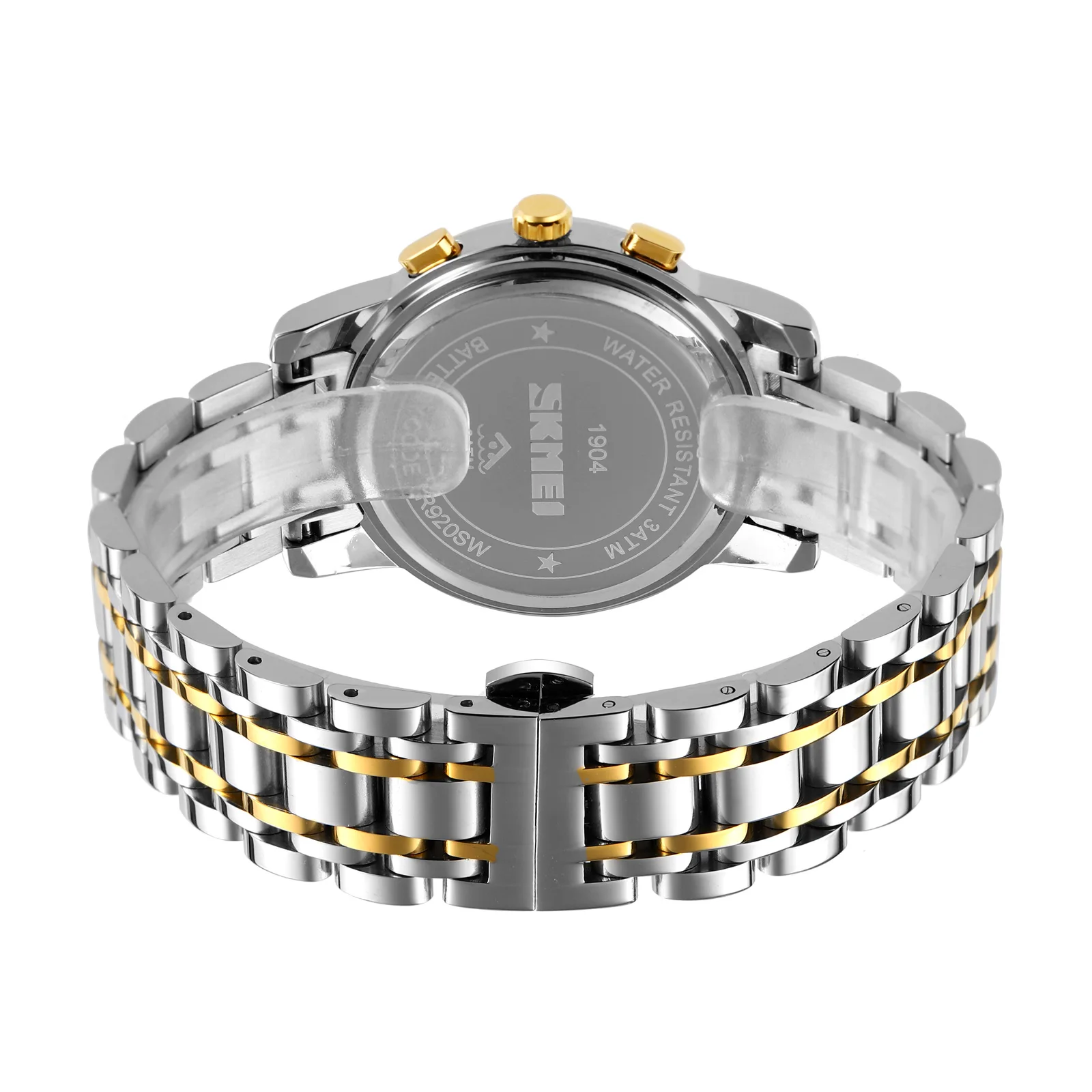 SKMEI 1904 Chinese Wholesale Watches Japan Movement PC21 Quartz Watch Stainless Steel Mens Chronograph Watch