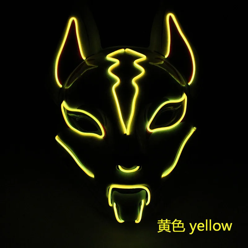 Newest Popular Gift Funny Colorful Halloween Party Mask LED Party Supply Costume Halloween party Mask