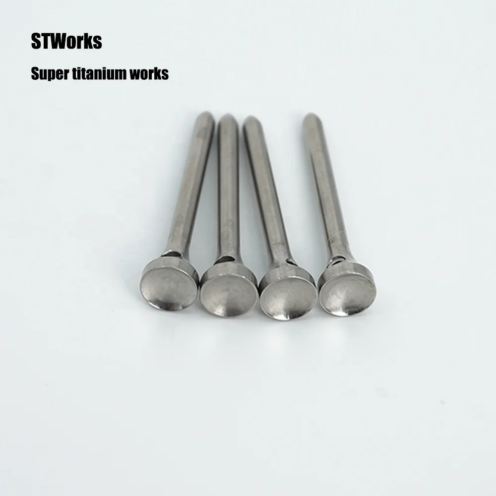 Golf Accessories Bulk titanium alloy Tc4 Custom Logo  Colors Golf Pegs Golf Tees