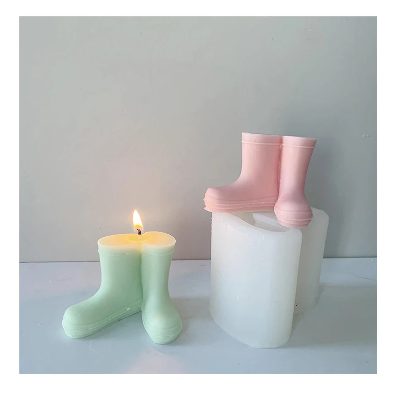 MHC Custom Design candle molds silicone rubber Shoes Molde De Vela De Designer Silicona Candle Molds