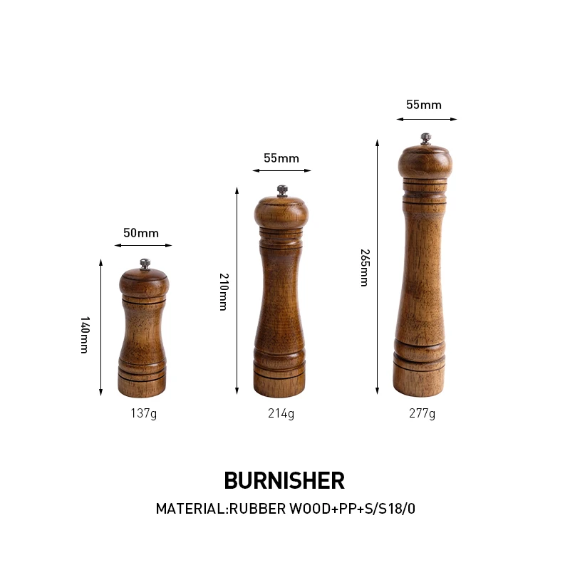 Hopesun Amazon Hot Sale In Stock Salt & Pepper Mills Pepper Grinder Mill Manual Pepper Grinder Mill