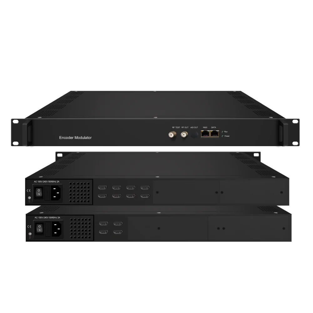 Encoder Modulator 4/8 HD inputs and DVB-C/T RF out 2/4 MPTS out