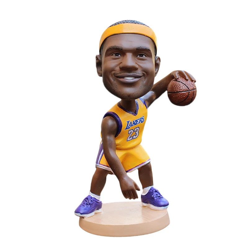 Customized Curry Kobe Basketball Player Souvenir Gifts Resin Crafts Resin Figurines Dolls Garage Kits Bobbleheads