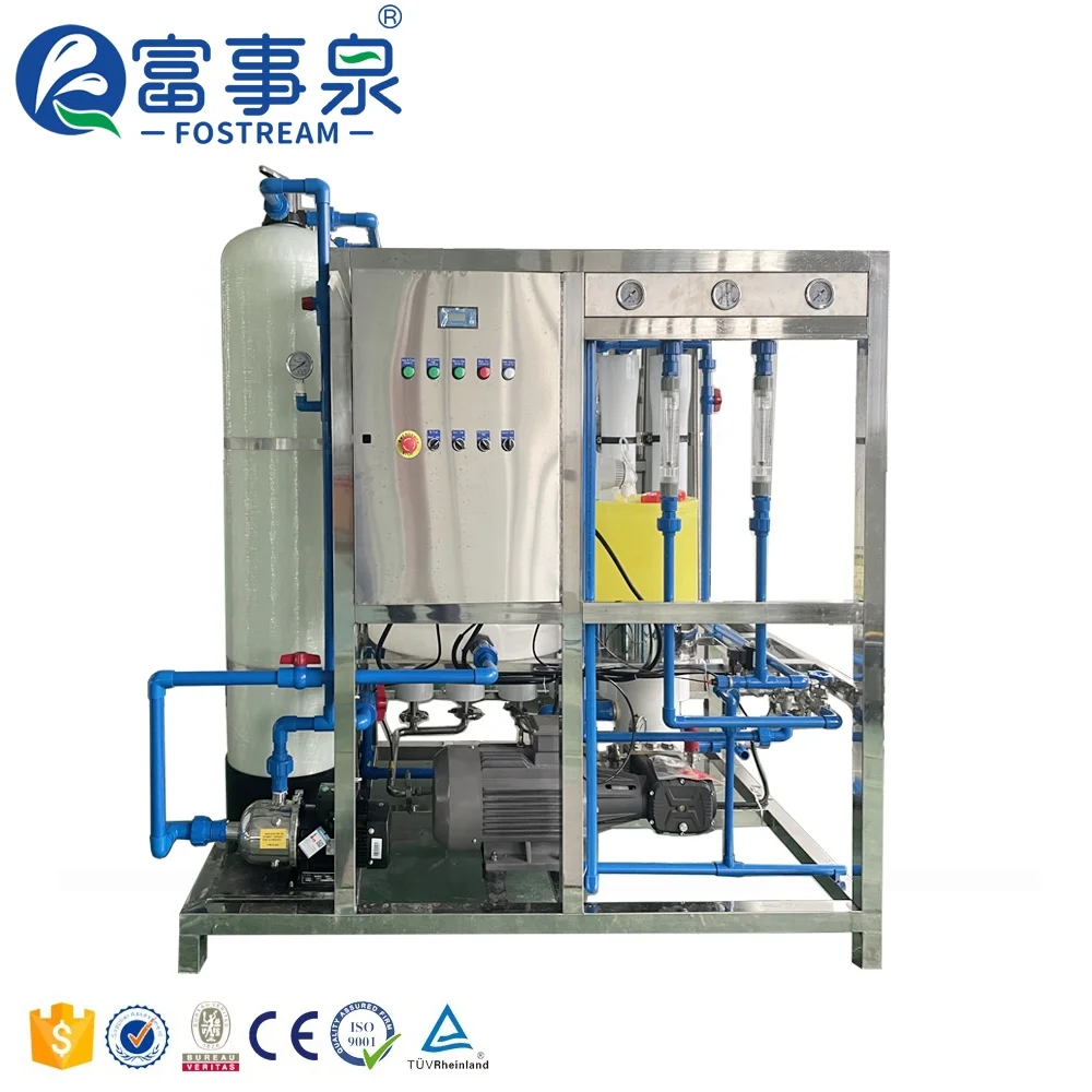Fostream 1000L Industrial Reverse Osmosis Brackish Borehole Salt Drinking Seawater Sea Water Desalination Plant for Sale