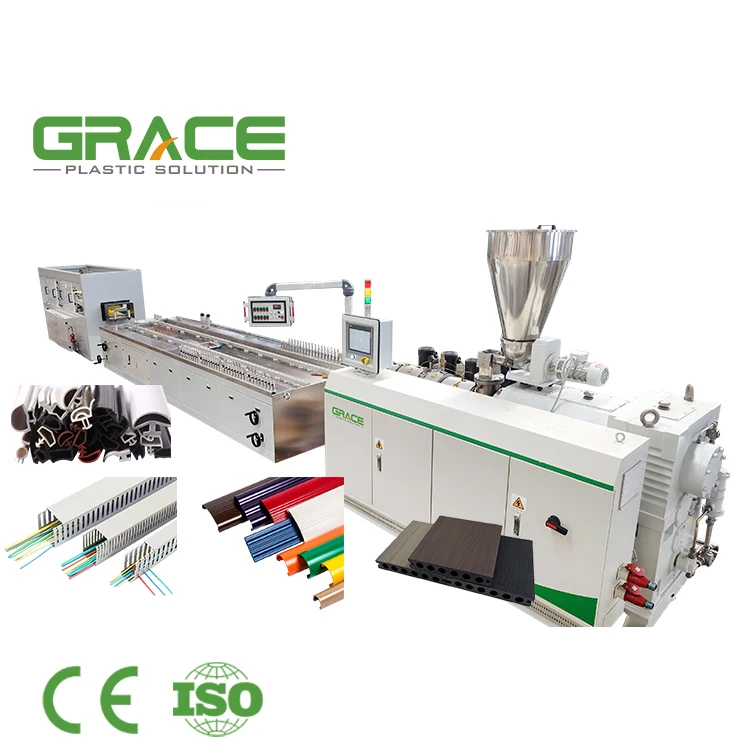Grace Extruder Production Line Abs Pvc Upvc Profile Extrusion Machine