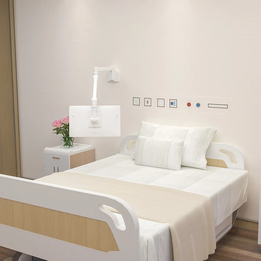 CE Approved UP and Down Height Adjustable Fold able Wall Mount Medical Monitor Arm For Hospital