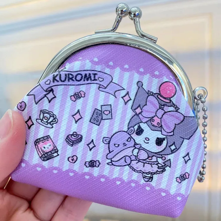 DHF211 Новое поступление Sanrioed cinnamoroll semicircula бумажник с железной пряжкой мультяшный милый кошелек сумка для ключей наушников