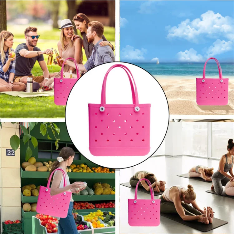 Outdoor Fashion Camping Xl Large Handbags Tote Simply Southern Silicone Eva Bogg Beach Bag For Women