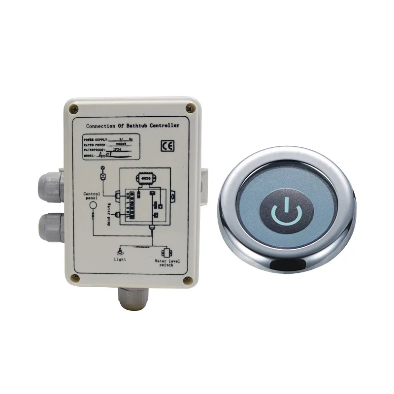 Foshan SOWO Factory Massage Bathtub Spa Control Panel A-01 CE Whirlpool Hot Tub Computer System Controller Board for Bathroom