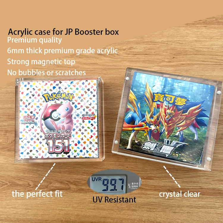 TCG хорошее качество Pokemon Vmax Box Prise в Японии акриловый бустер карты витрина
