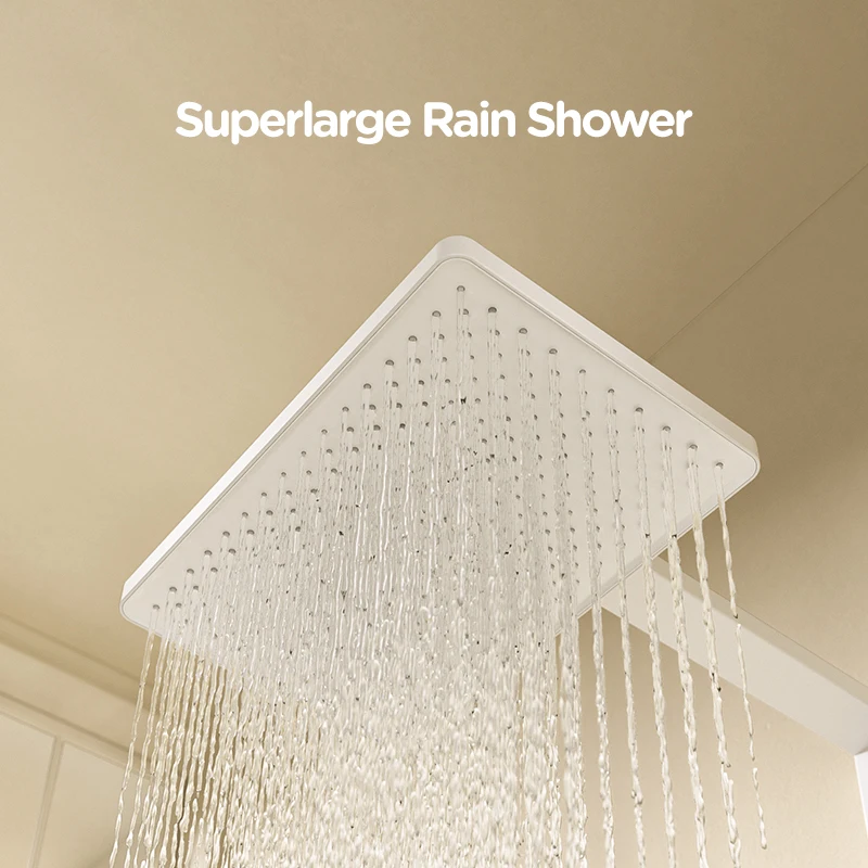 AXENT MINT new design four function piano key PPA Material thermostat digital display bath shower faucet set