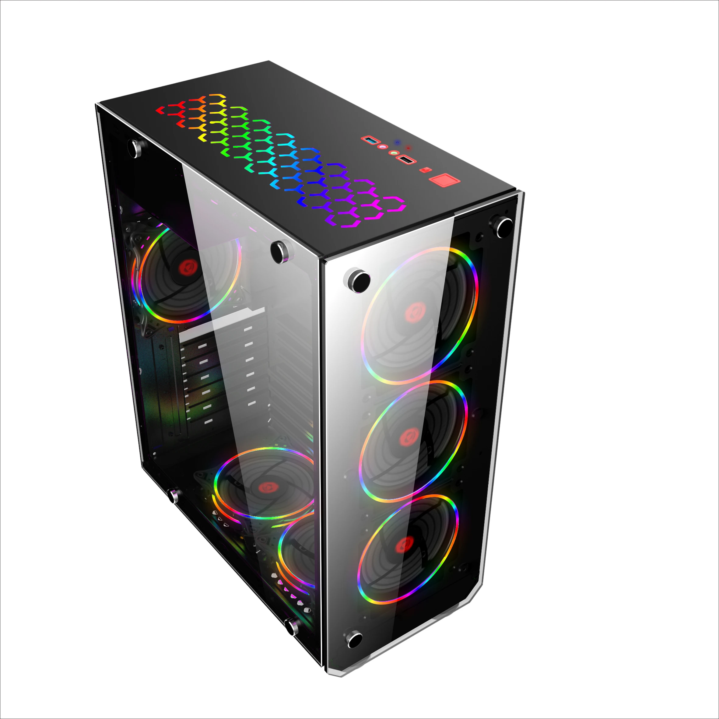  Aluminum Alloy Computer Cases Acrylic Steel Plastic Atx