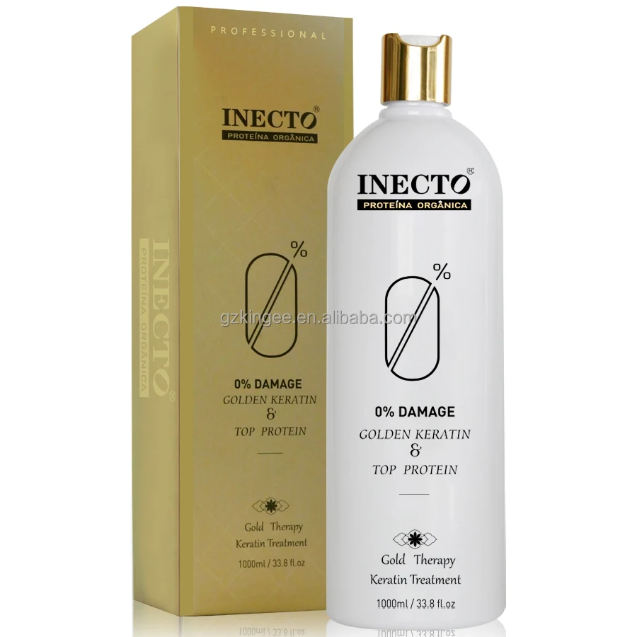 Formaldehyde Free Hair Straight Treatment INECTO Bio Protein Keratin Hair Straightening Cream for Healthy Curl Hair