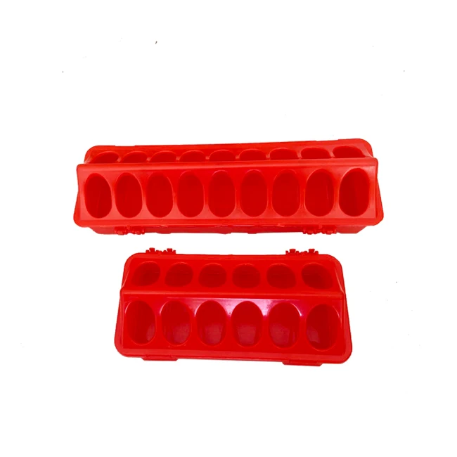 High quality birds feeder 20cm 30cm 40cm 50cm plastic long feeder for chicken pigeon food feeder