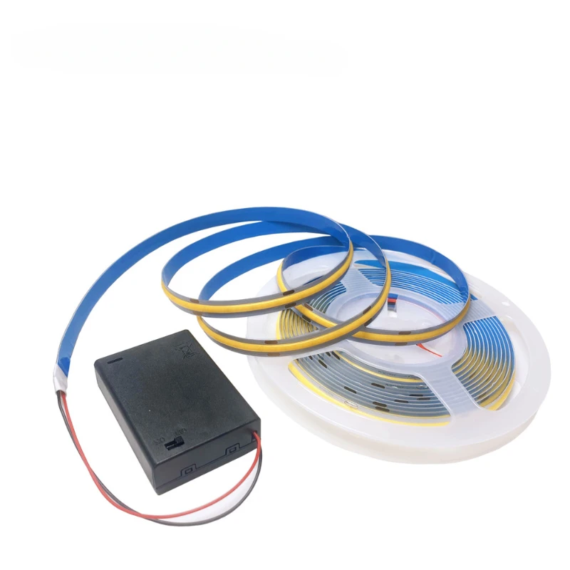 5V COB LED Strip with 2pin Wire / USB / Battery Box / Switch / Touch Dimmer / Hand Sweep / PIR Motion Sensor Lamp Tape 1M 2M 3M