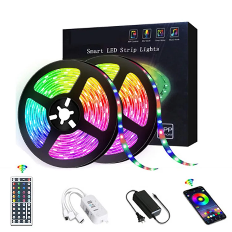 DIY Flexible RGB 2835/5050 LED Light Strip Waterproof LED Strip Lights With 24/44Key Remote Controller