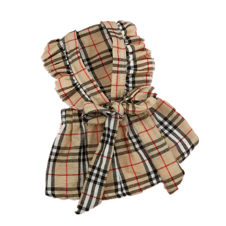 Cheap china wholesale clothing pet JK plaid Princess skirt dropshipping dog clothes