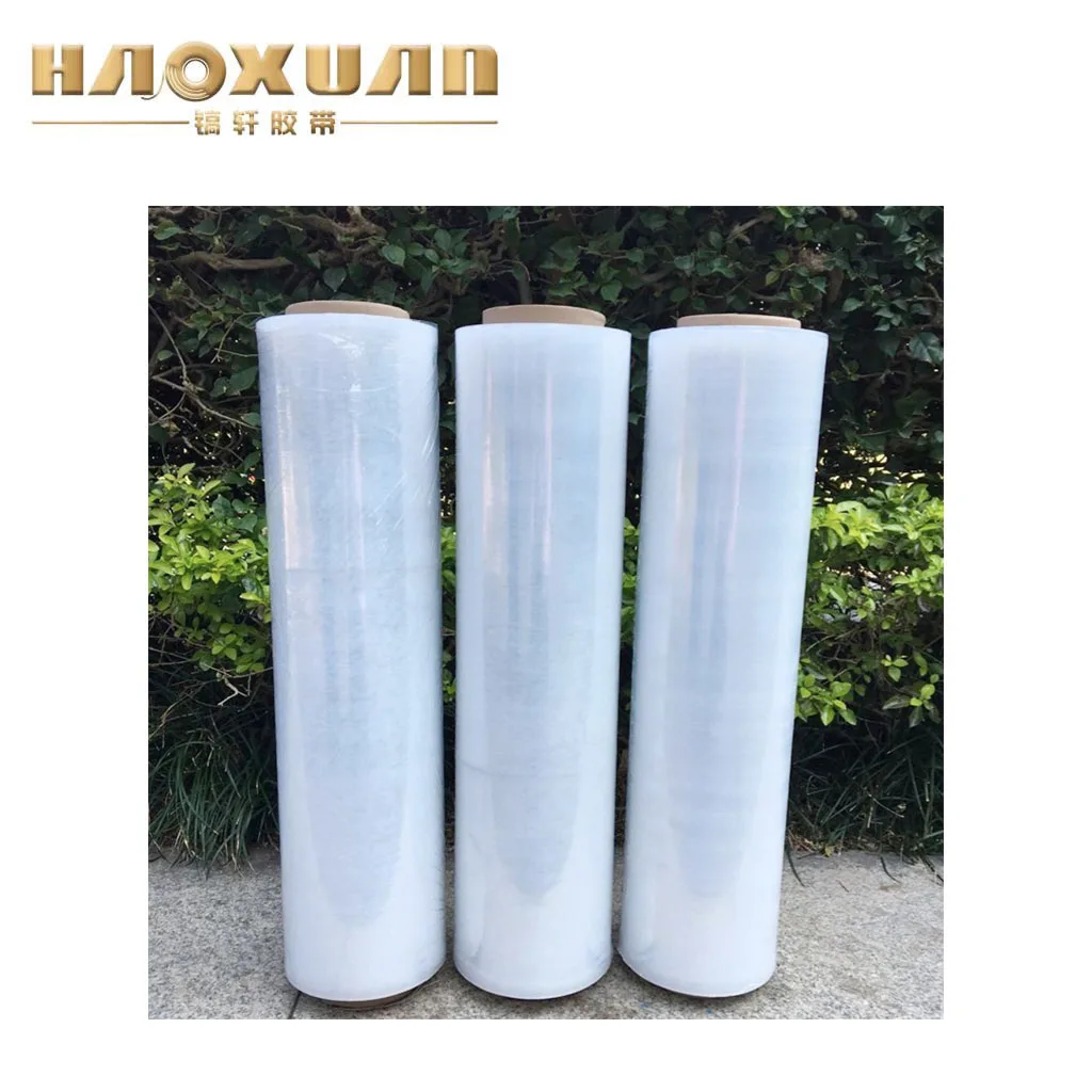 Pallet Film Lldpe Cast Stretch Wrap 17 Mic Shrink Roll Film Moisture-Proof Industrial Use 50cm Plastic Roll