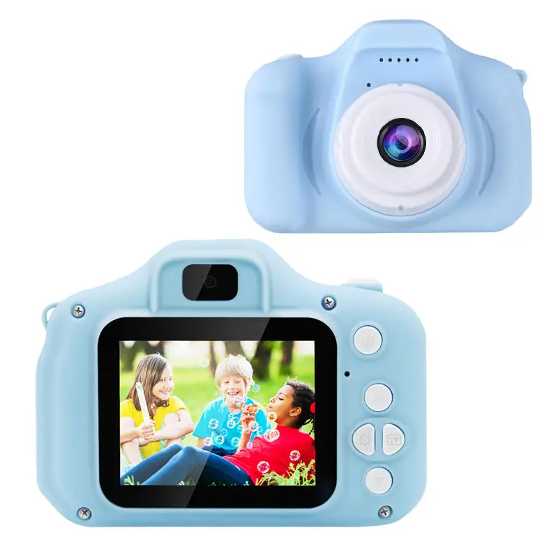 Cute Cartoon Kids 2.0 Inch Instant Digital Camera With Built-in Games Fun Christmas Educational Toy for Children