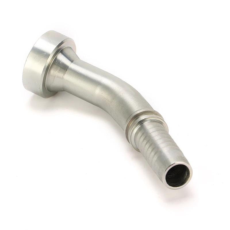 Hydraulic Hose Fittings Flange 9000 PSI 45deg Elbow Carbon Steel Galvanized